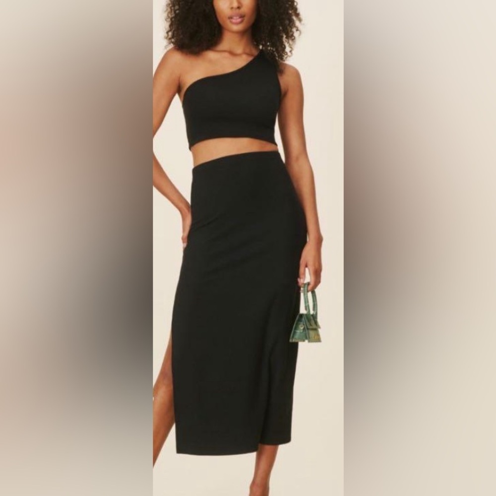 REFORMATION the sold out FRANCINE set in black